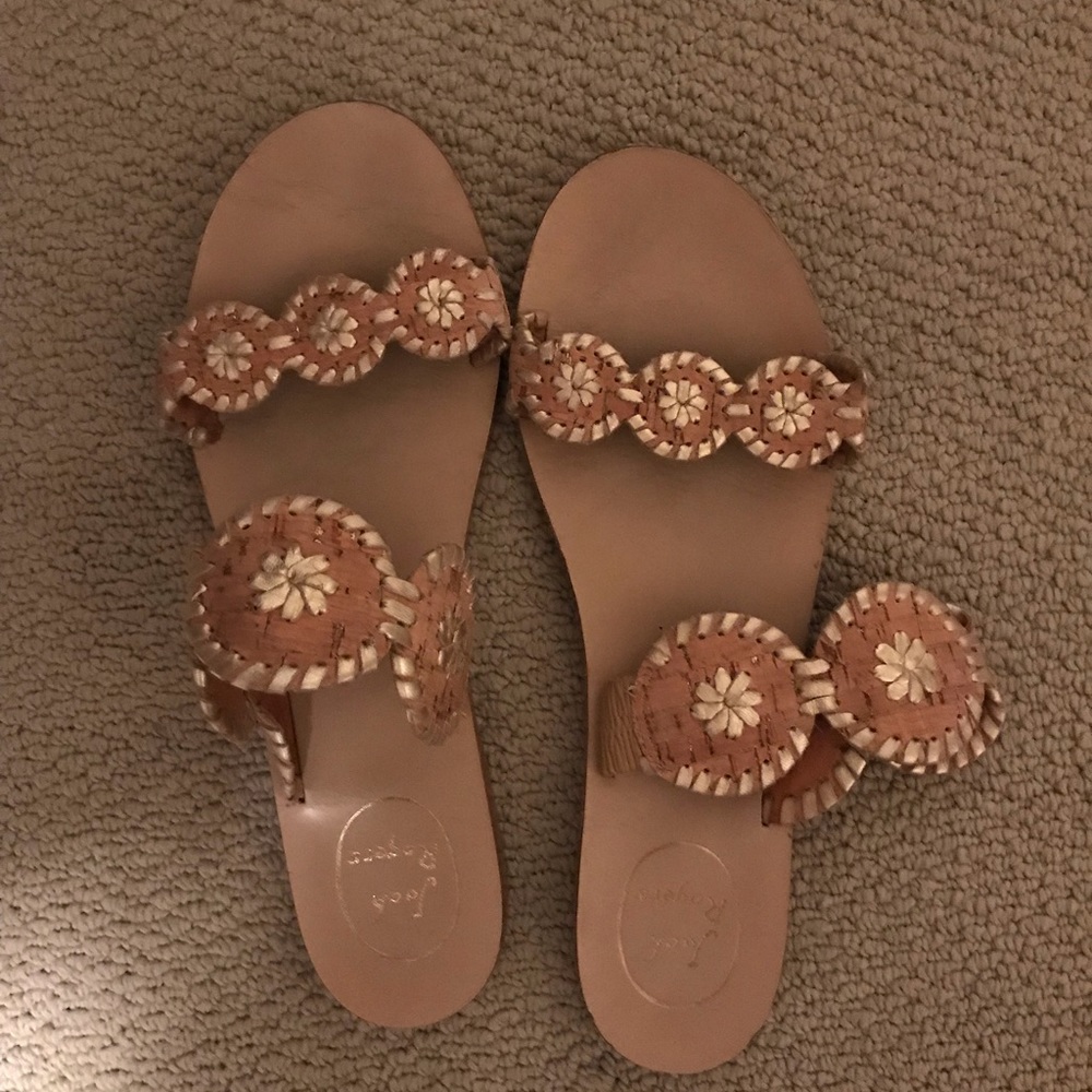 Jack Rogers Lauren Sandal in Gold
